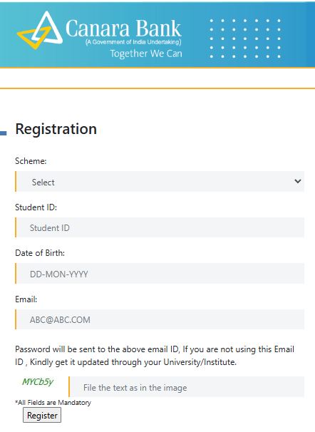 Canara bank scholarship